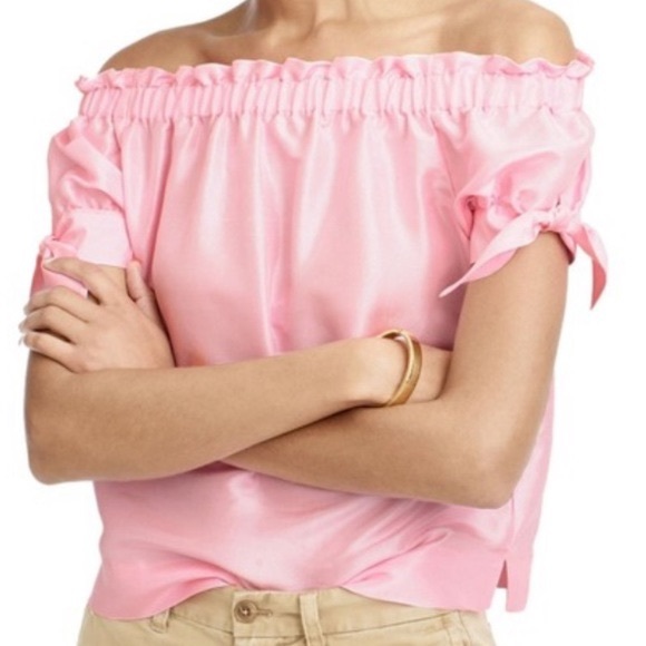 J. Crew Silk Pink Summer Blouse NEW! | E20-15 - Picture 5 of 8